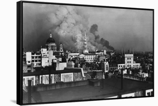 London During Blitz, September 1940-null-Framed Stretched Canvas