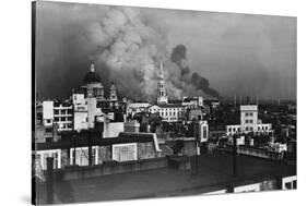 London During Blitz, September 1940-null-Stretched Canvas