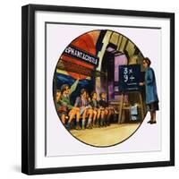 London During the Blitz-English School-Framed Giclee Print