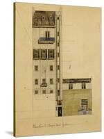 London, Elevation of Proposed Studio in Glebe Place and Upper Cheyne Walk, 1920-Charles Rennie Mackintosh-Stretched Canvas