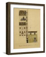 London, Elevation of Proposed Studio in Glebe Place and Upper Cheyne Walk, 1920-Charles Rennie Mackintosh-Framed Giclee Print