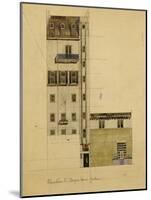 London, Elevation of Proposed Studio in Glebe Place and Upper Cheyne Walk, 1920-Charles Rennie Mackintosh-Mounted Giclee Print