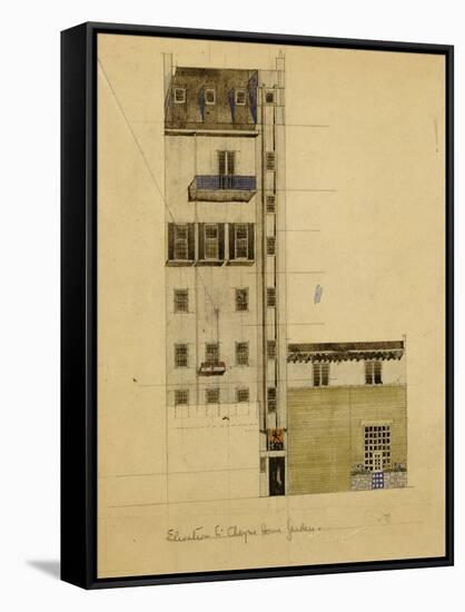 London, Elevation of Proposed Studio in Glebe Place and Upper Cheyne Walk, 1920-Charles Rennie Mackintosh-Framed Stretched Canvas