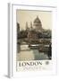 London, England - Great Western Railway St. Paul's Travel Poster-Lantern Press-Framed Art Print