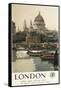 London, England - Great Western Railway St. Paul's Travel Poster-Lantern Press-Framed Stretched Canvas