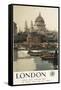 London, England - Great Western Railway St. Paul's Travel Poster-Lantern Press-Framed Stretched Canvas