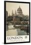 London, England - Great Western Railway St. Paul's Travel Poster-Lantern Press-Framed Art Print