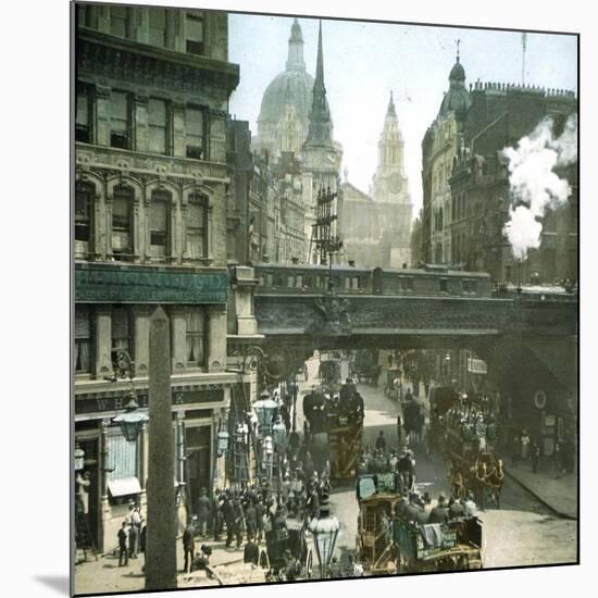 London (England), Ludgate Hill-Leon, Levy et Fils-Mounted Photographic Print