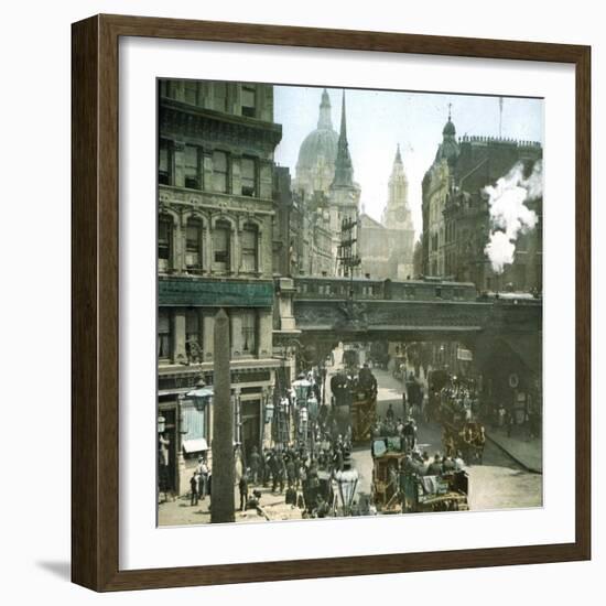 London (England), Ludgate Hill-Leon, Levy et Fils-Framed Photographic Print