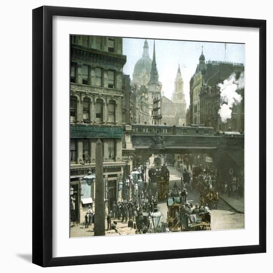 London (England), Ludgate Hill-Leon, Levy et Fils-Framed Photographic Print