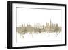 London England Skyline Sheet Music Cityscape-Michael Tompsett-Framed Art Print