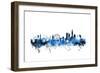 London England Skyline-Michael Tompsett-Framed Premium Giclee Print