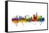 London England Skyline-Michael Tompsett-Framed Stretched Canvas