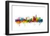 London England Skyline-Michael Tompsett-Framed Premium Giclee Print