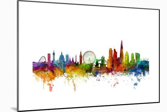 London England Skyline-Michael Tompsett-Mounted Art Print