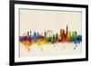 London England Skyline-Michael Tompsett-Framed Art Print