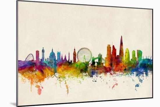 London England Skyline-Michael Tompsett-Mounted Art Print