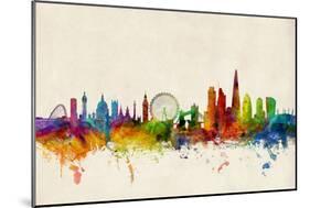 London England Skyline-Michael Tompsett-Mounted Art Print