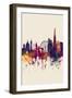 London England Skyline-Michael Tompsett-Framed Art Print