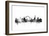 London England Skyline-Michael Tompsett-Framed Art Print