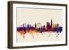 London England Skyline-Michael Tompsett-Framed Art Print