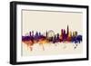 London England Skyline-Michael Tompsett-Framed Art Print