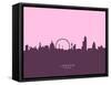 London England Skyline-Michael Tompsett-Framed Stretched Canvas