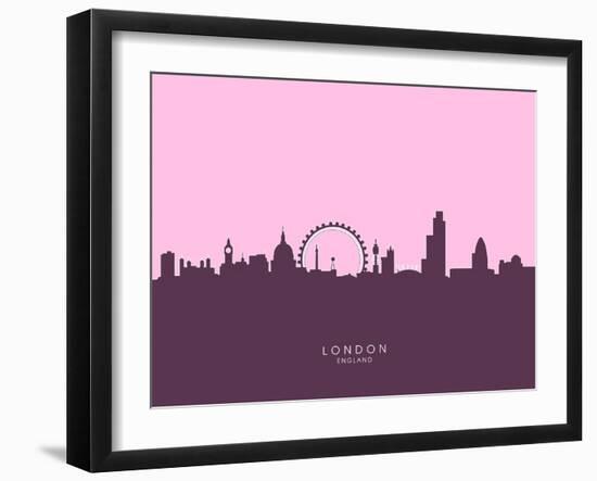 London England Skyline-Michael Tompsett-Framed Art Print