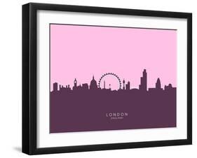 London England Skyline-Michael Tompsett-Framed Art Print