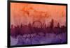 London England Skyline-Michael Tompsett-Framed Art Print