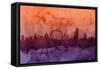 London England Skyline-Michael Tompsett-Framed Stretched Canvas