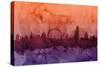 London England Skyline-Michael Tompsett-Stretched Canvas