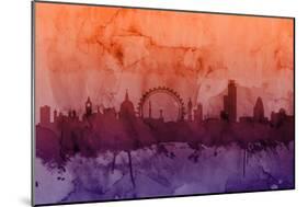 London England Skyline-Michael Tompsett-Mounted Art Print