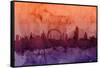 London England Skyline-Michael Tompsett-Framed Stretched Canvas