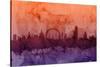 London England Skyline-Michael Tompsett-Stretched Canvas