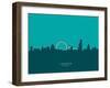 London England Skyline-Michael Tompsett-Framed Art Print