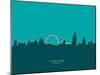 London England Skyline-Michael Tompsett-Mounted Art Print