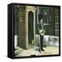 London (England), Soldier on Guard Duty in Front of Saint James Palace-Leon, Levy et Fils-Framed Stretched Canvas