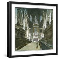 London (England), St Paul's Cathedral, Inside-Leon, Levy et Fils-Framed Photographic Print