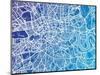 London England Street Map-Michael Tompsett-Mounted Art Print