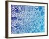 London England Street Map-Michael Tompsett-Framed Art Print