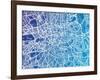 London England Street Map-Michael Tompsett-Framed Art Print