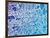 London England Street Map-Michael Tompsett-Framed Art Print