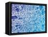 London England Street Map-Michael Tompsett-Framed Stretched Canvas