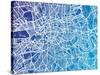 London England Street Map-Michael Tompsett-Stretched Canvas