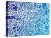 London England Street Map-Michael Tompsett-Stretched Canvas