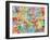 London England Street Map-Michael Tompsett-Framed Art Print