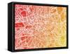 London England Street Map-Michael Tompsett-Framed Stretched Canvas