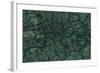 London England Street Map-Michael Tompsett-Framed Art Print