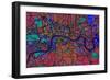 London England Street Map-Tompsett Michael-Framed Art Print